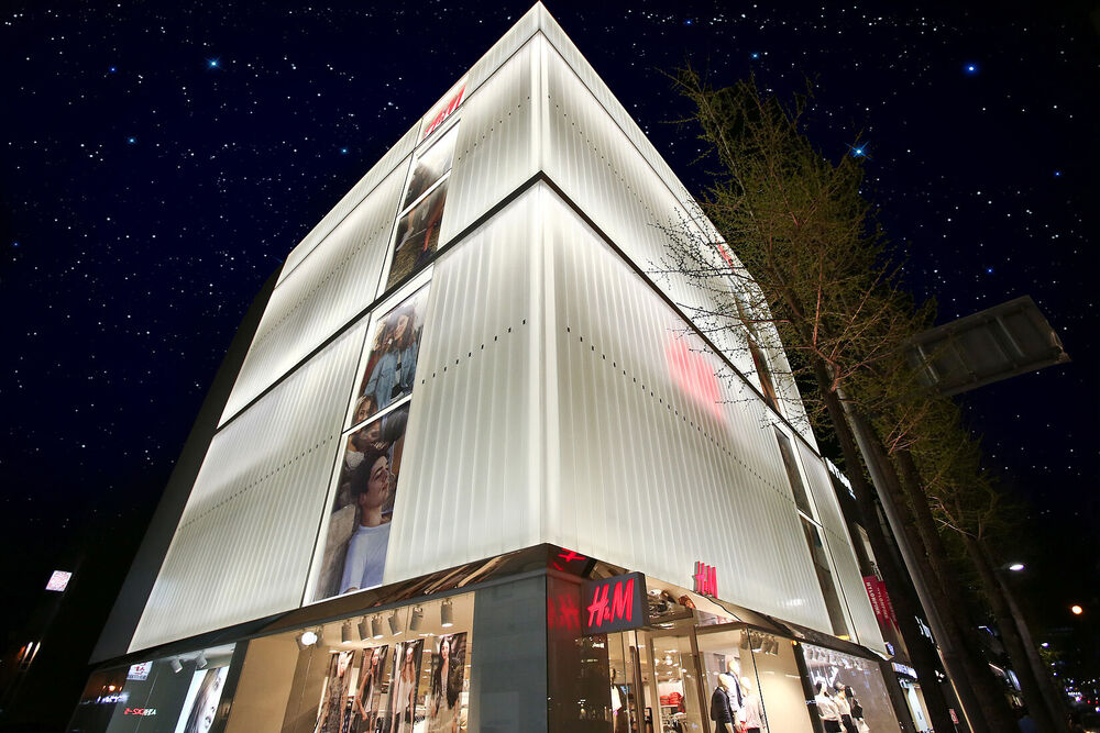 가로수길 H&M 매장